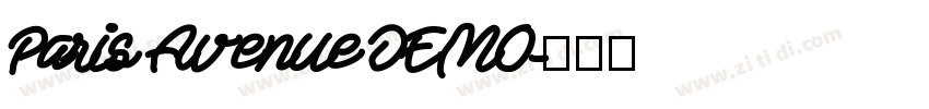 Paris Avenue DEMO字体转换